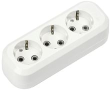 Колодка с заземлением Smartbuy 3-м 16А 3500Вт белый картинка 